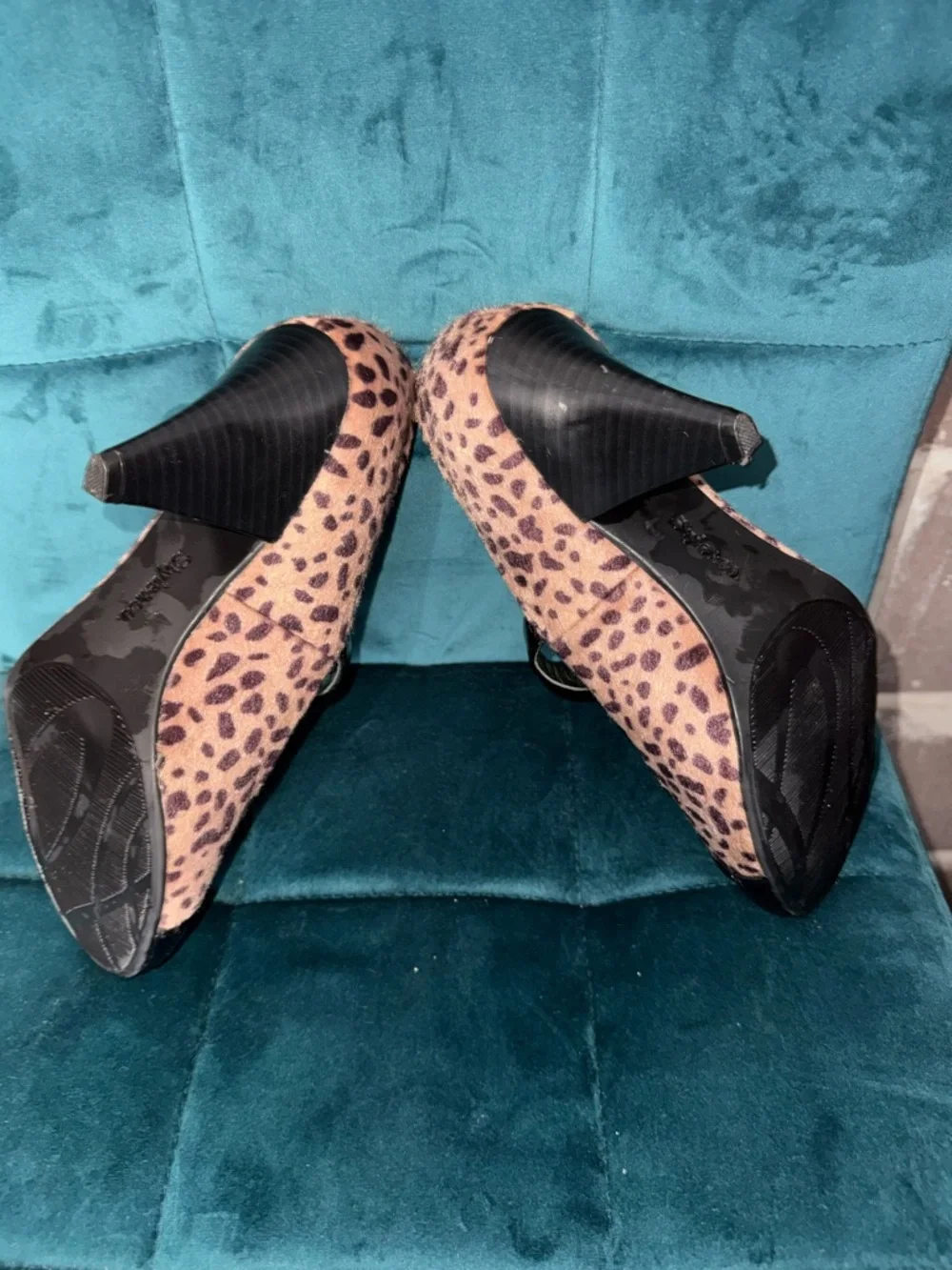 Style and Co. Carlota Faux Fur Kitten Heels